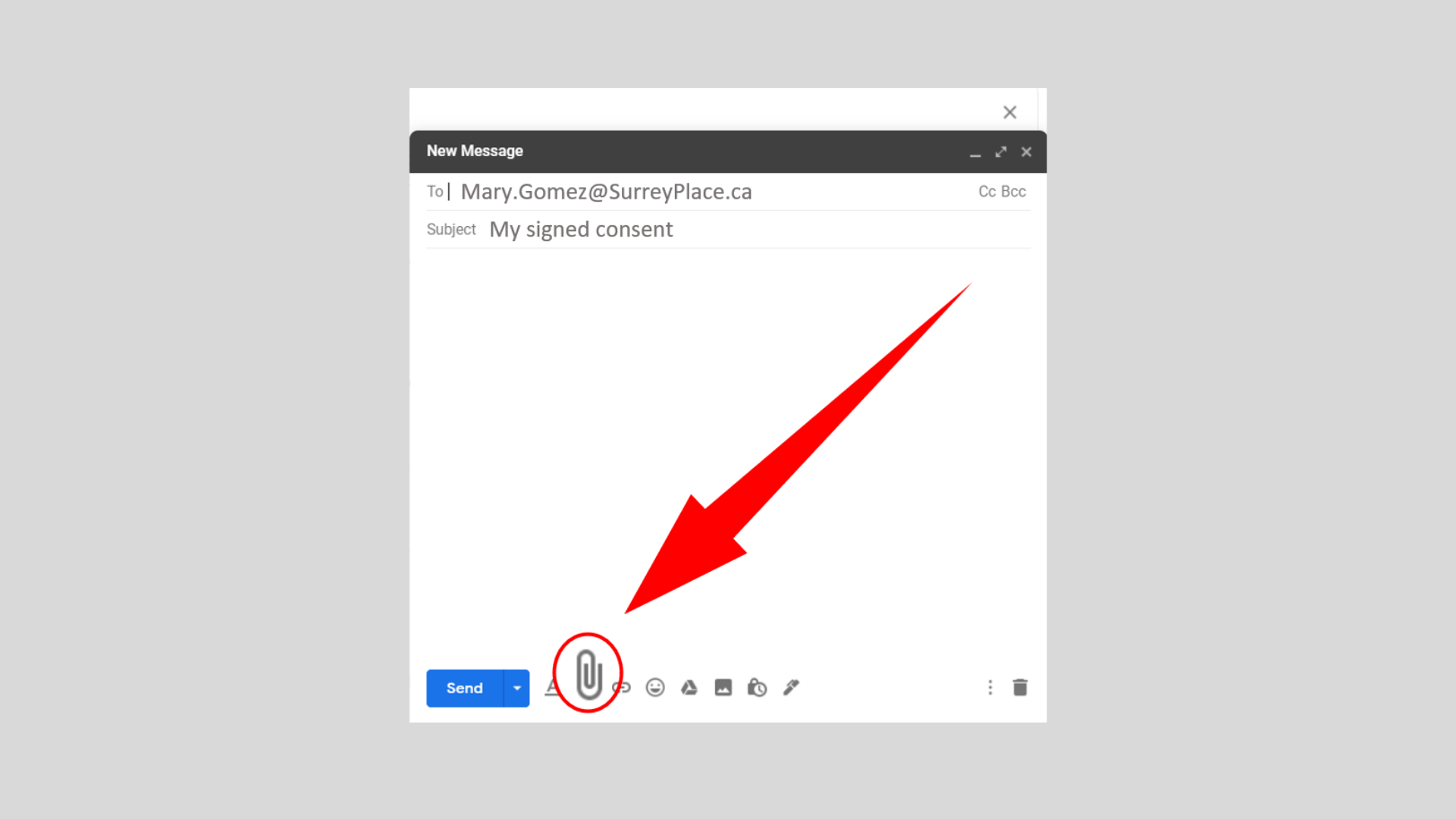 How To Send An Email With An Attachment In Gmail Surrey Place